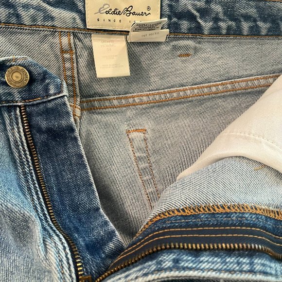 Eddie Bauer Outdoor Outfitter Mens Denim Blue Jean Medium Wash Shorts Size 34 - Picture 6 of 14